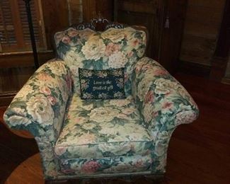 Mr. and Mrs. Parlor Chairs - 37w x 35d  Seat- 22 d x 20w x 17h