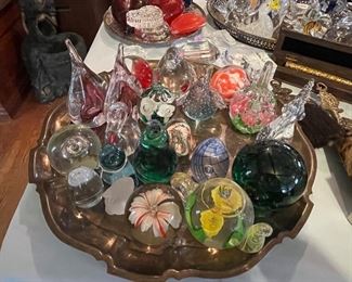 Glass paperweights.....