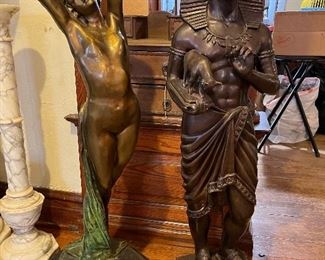 Large bronze statues
