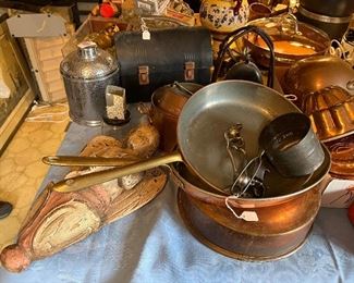 Copper pans and molds