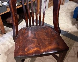 (1) Colonial Chair Co. wood chairs 