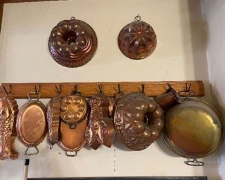 Copper molds and pans