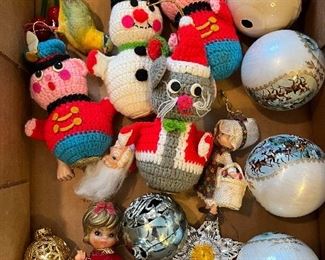 Vintage Christmas ornaments.....