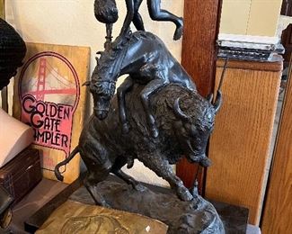Remington "Buffalo Horse" bronze sculpture