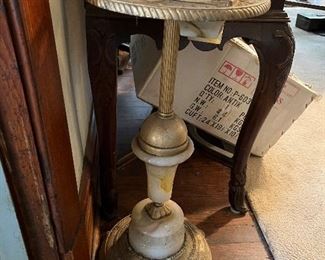 Antique standing ashtray