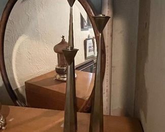 Brass candlesticks