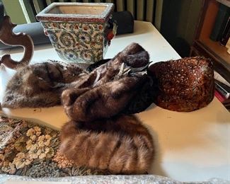 Vintage fur hats