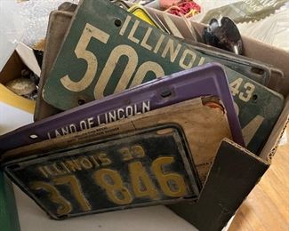Vintage license plates