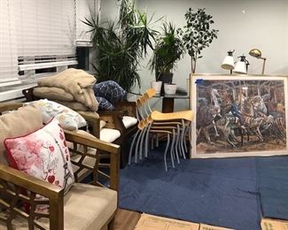 Barrell chairs, Plants