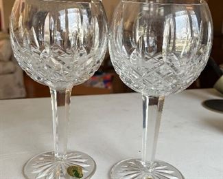 (2) Waterford water goblets