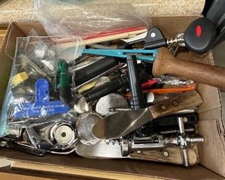 Tons of kitchen utensils....