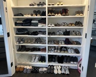 Amazing shoe collection, many high end designer