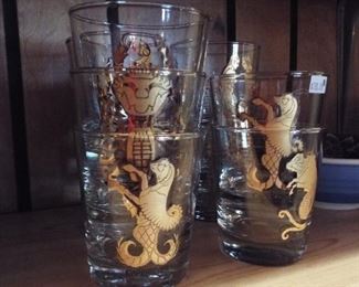 Vintage Zodiac glasses