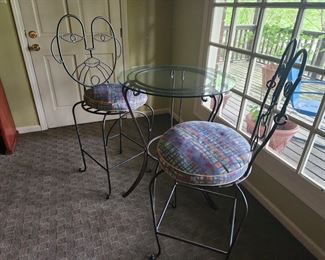 John Risley Face Chairs, Set 2 