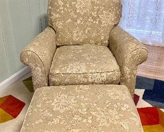 Rowe Furniture Armchair & Ottoman