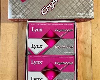 Lynx Crystal Cut Golf Balls (NIB)