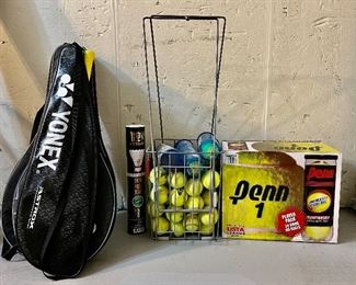 Badminton & Tennis Rackets, Birdies & Penn Tennis Balls