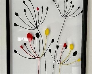 "Dancing Alliums" Wall Art Signed Elle D.