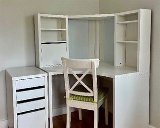 Corner Desk & Filing Cabinet