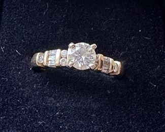 14K Diamond Ring