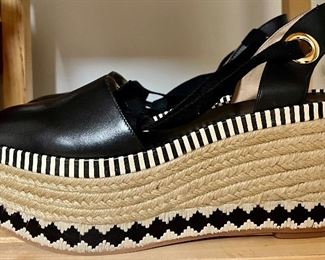 Tory Burch Dandy Espadrille Wedge Shoes