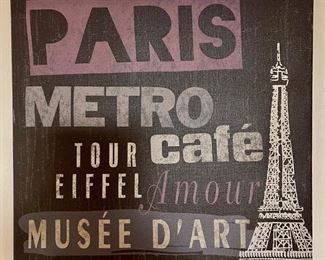 "Paris" Stretched Canvas Print