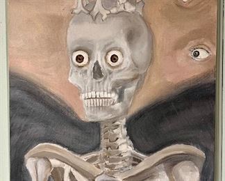 "Skeleton" Oil on Canvas