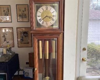 HANDCRAFTED GRANDFATHER CLOCK
