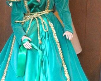 RARE! 40" Porcelain Scarlett O'Hara Doll - Must See!