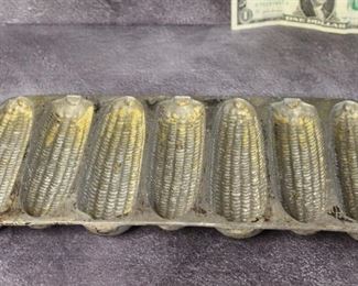 Vintage Cast Iron Nichol Plated Cornbread Pan