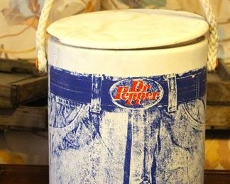 Vintage Dr Pepper Cooler