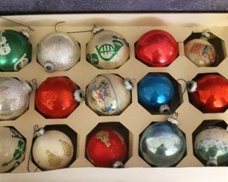 Vintage Glass Christmas Ornaments - 4 Boxes plus other vintage ornaments available