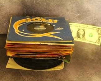 Lots of 33, 78, and 45 Vinyls