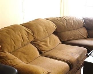 Brown Upholstery Pit Group/Sectional