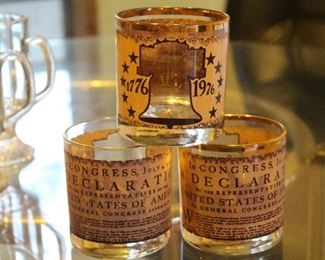 Beautiful Bicentennial Bar Glasses