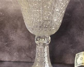 Very Large Towle Anstar Lead Crystal English Trifle Centerpiece 14"