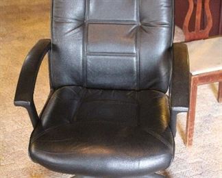 Very Nice Black Leather Office Chairs - 3 Available