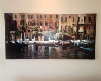 Art canvas from Z Gallerie 60" x 31" (there is another print in dining room that is of same theme.)