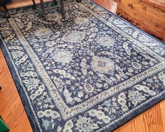 Mohawk Home Indigo floor rug.  100% polyester. 6' x 9'