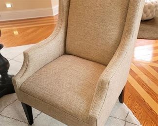 Two Vernon dining chairs (wingback style)