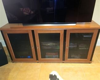 Media cabinet 66"w x 20"d x 31"h (TV not for sale)