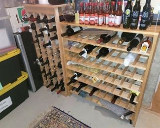 Two wine racks and Danby wine cooler (wine not for sale) More pics to come