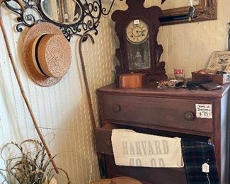 Harvard Co Op Laundry Bag
Iron coat/hat hook shelf