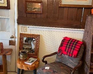 Golf fabric chair
Stools
Live edge tables, stools, benches