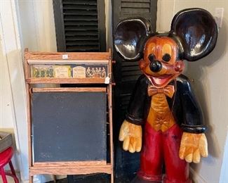 Authentic solid Wood carved Mickey Mouse from Disneyland store in California 