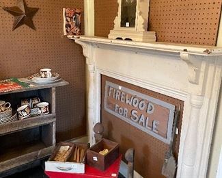 Antique mantel 