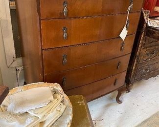 Vintage linens
Antique furniture 