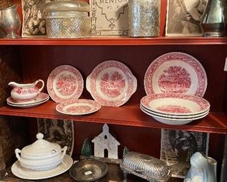 Mercury glass, ironstone, silver plate and more