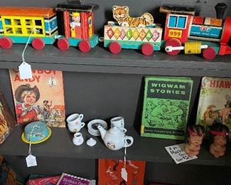 Vintage fisher price 
Vintage books
Vintage children books and toys