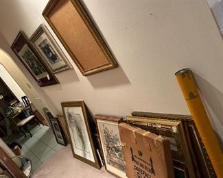 Frames and pictures. 